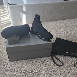 Balenciaga Black High-Top Sneakers